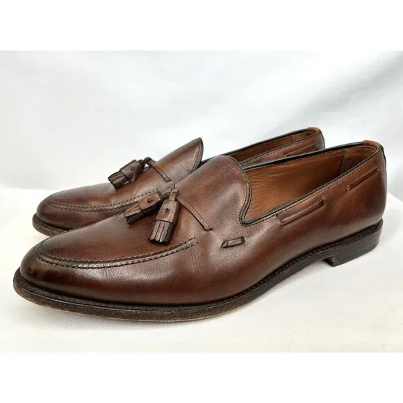 Allen Edmonds Men's Grayson Tassel Loafers Dress Shoes Size 13 D Brown - Picture 4 of 11